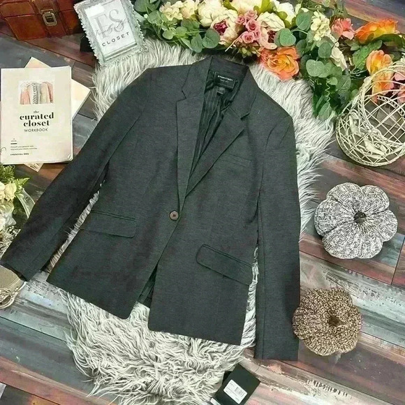 NWT Stormtech Delano Knit Graphite Heather One Button Blazer, M - Picture 4 of 16
